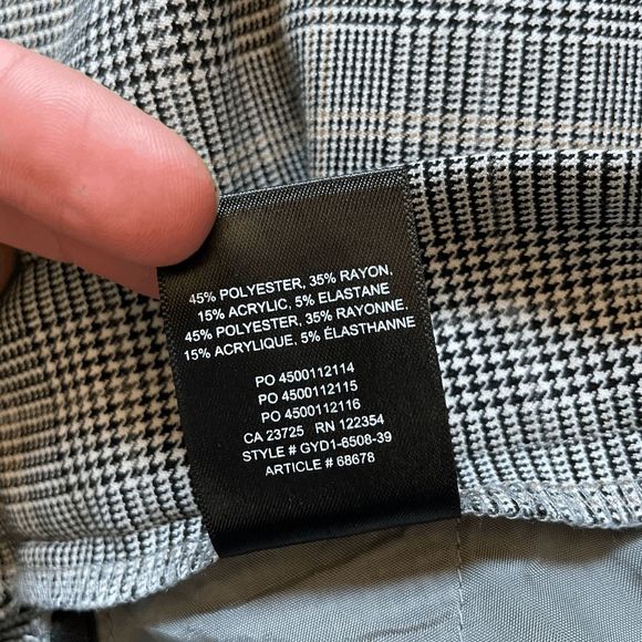 Aritzia Babaton Conan Pant Houndstooth Size 00 - Picture 10 of 10